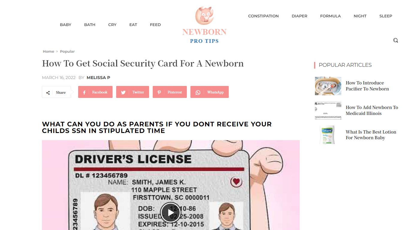 How To Get Social Security Card For A Newborn